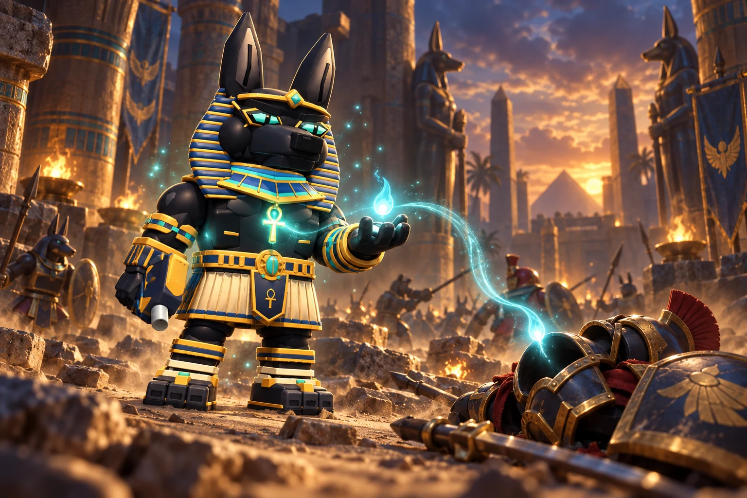 MASTER ANUBIS demonstrating the ‘Soul Collector’ passive in the arena.