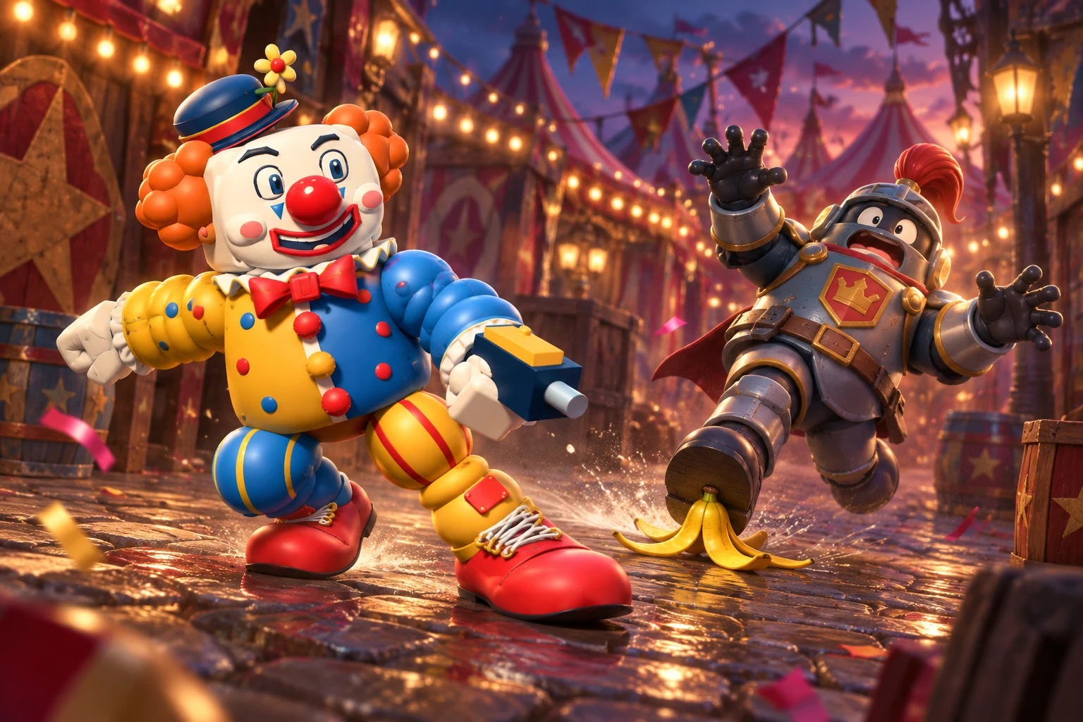 MR. KABOOM demonstrating the ‘Watch Your Step’ passive in the arena.