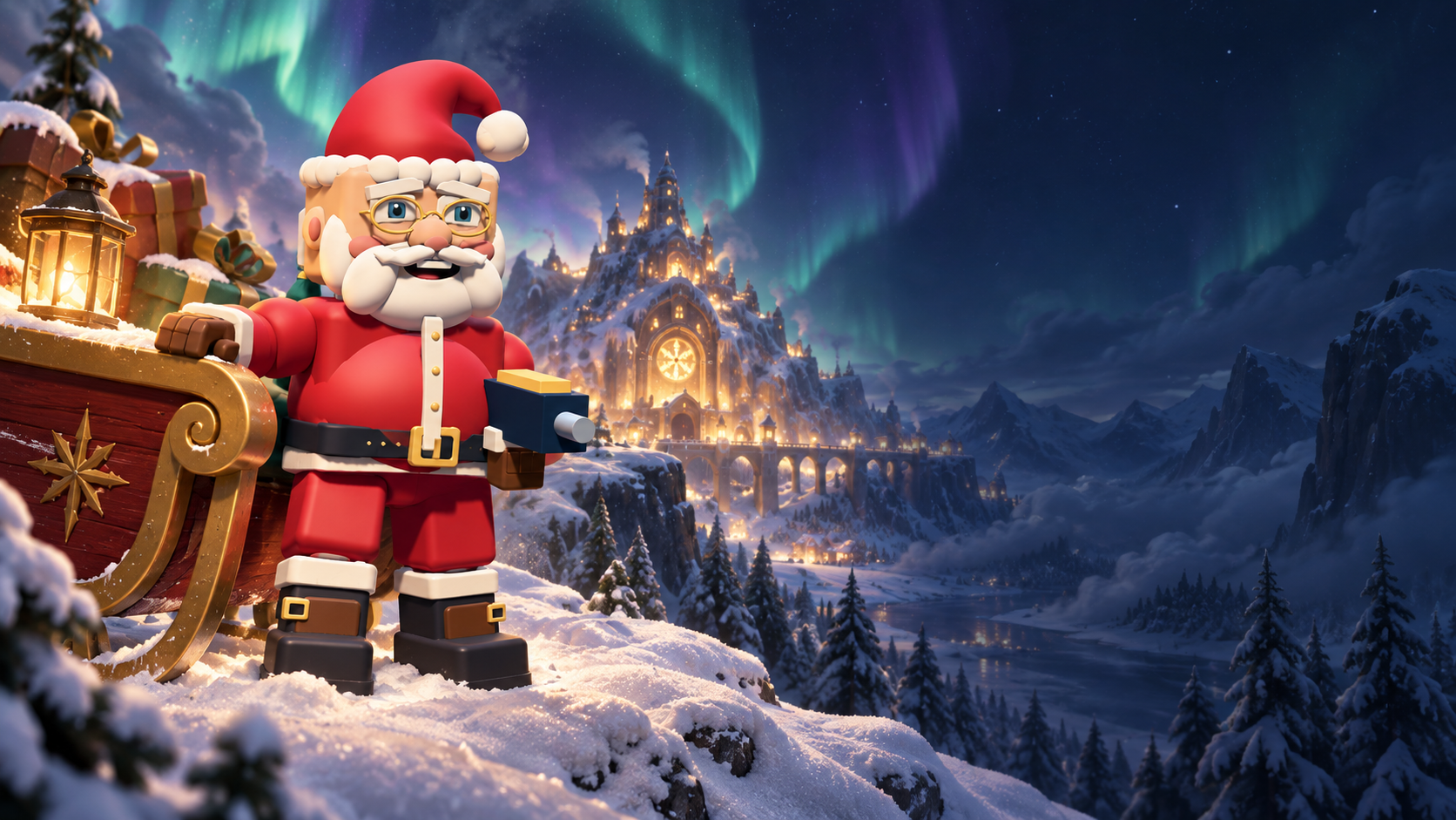SANTA CLAUS in the arena. Santa Claus arrives in the arena. A smile beneath the beard, a sack full of gifts… and two more ways to deliver them.